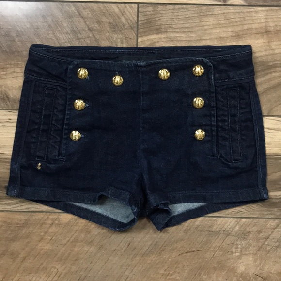 Juicy Couture Other - Juicy Jean Couture Girls Denim Sailors Shorts 12